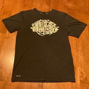 Nike Dri-Fit Black Free Yourself Graphic Tee S